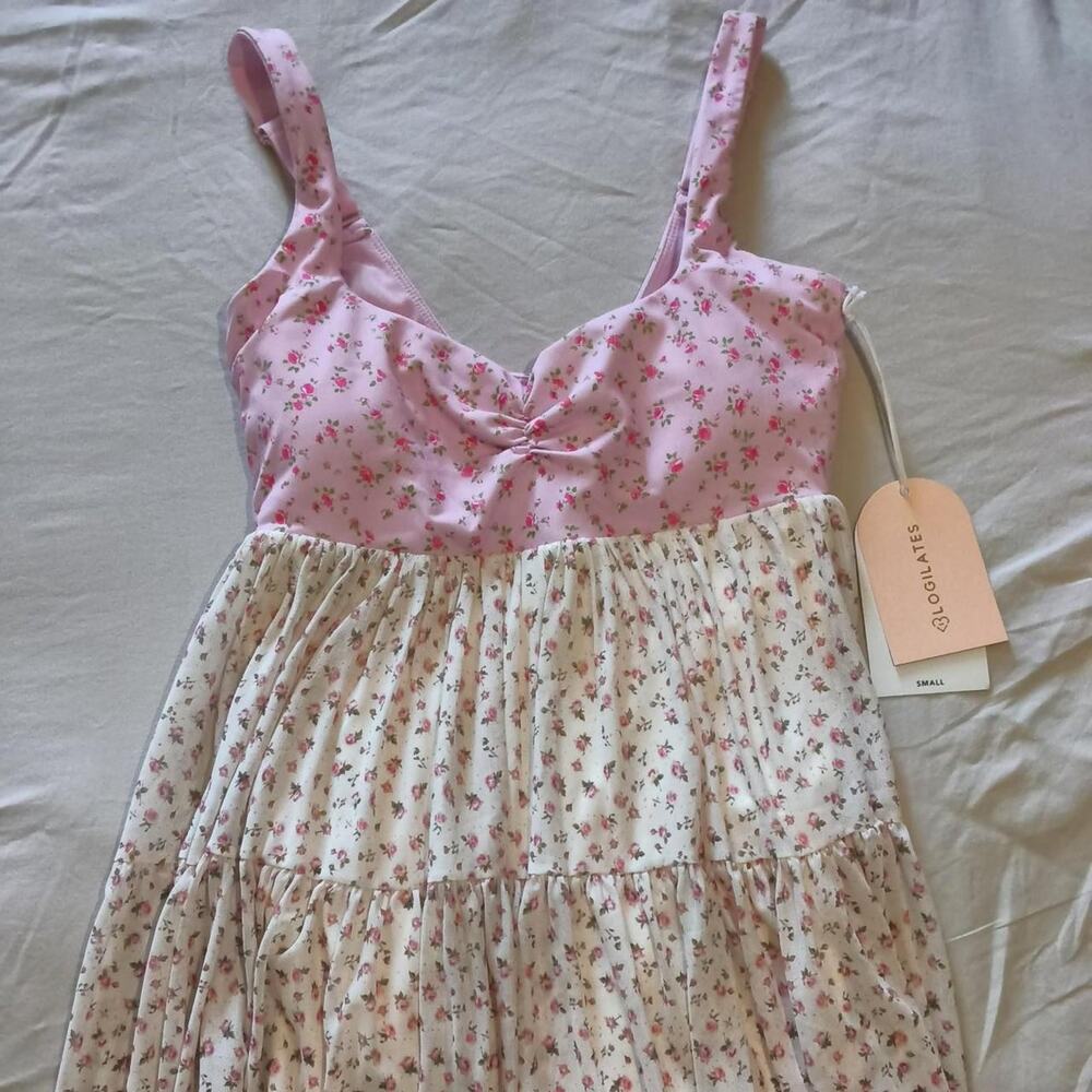 Blogilates pink floral dress size